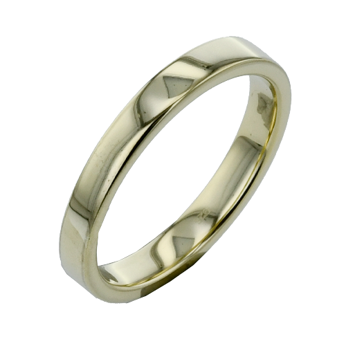 Zeghani 14K Yellow Gold Flat Band