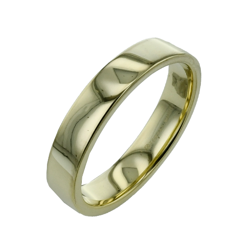 Zeghani 14K Yellow Gold Flat Band