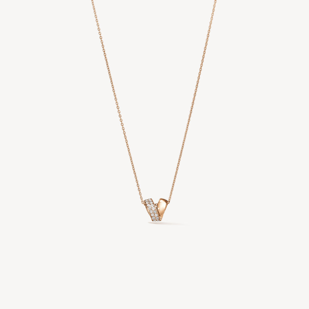 Hearts On Fire 18K Yellow Gold Rondel Diamond Pendant