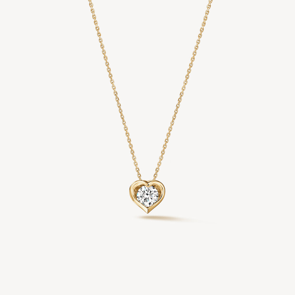 Hearts On Fire 18K Yellow Gold Whimsical Heart Diamond Pendant