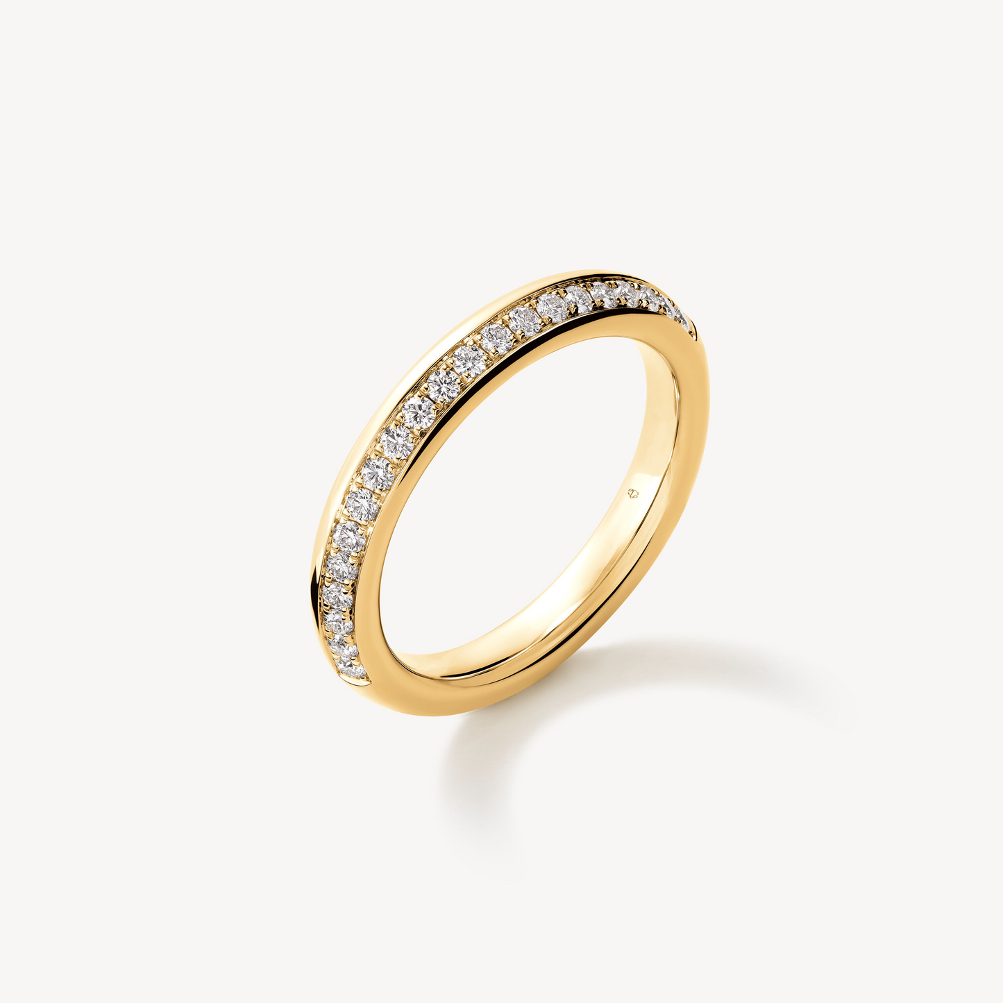 Hearts On Fire 18K Yellow Gold Barre Pave Band