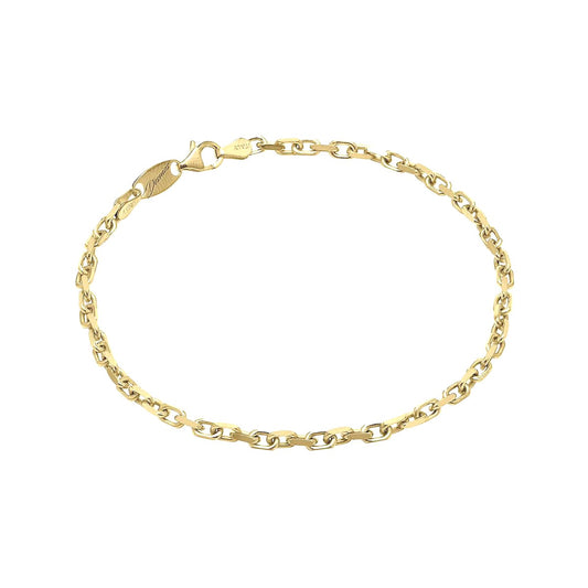 Desmos Yellow Gold Plated Sterling Silver Forzata Link Bracelet