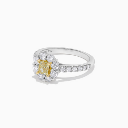 Platinum &18K Yellow & White Dia Engagement Ring