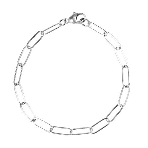 Sterling Silver Medium Paperclip Bracelet