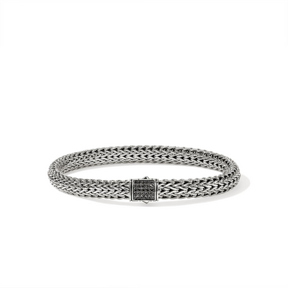 John Hardy Classic Chain Small Treated Black Sapphire Bracelet