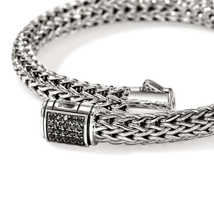 John Hardy Classic Chain Small Treated Black Sapphire Bracelet