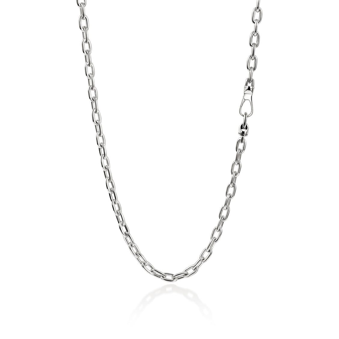 John Hardy Sterling Silver Oval Link Necklace
