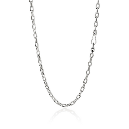 John Hardy Sterling Silver Oval Link Necklace