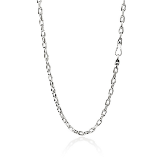 John Hardy Sterling Silver Oval Link Necklace