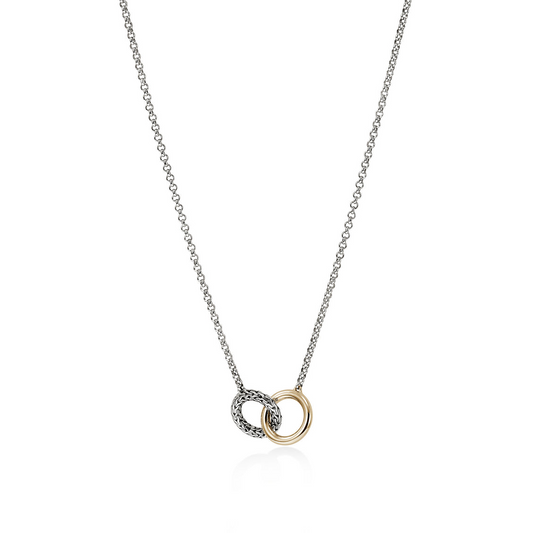 John Hardy Essentials 14K Gold & Silver Interlinking Necklace