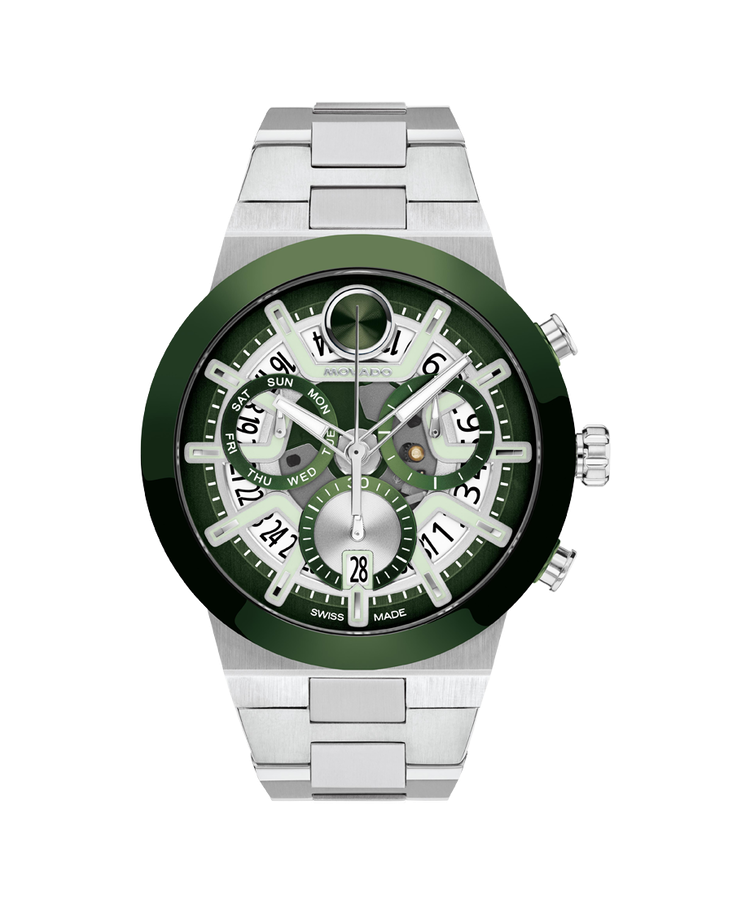 Movado Bold Fusion Chronograph Stainless Steeel 45Mm