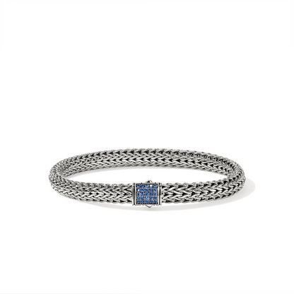 John Hardy Classic Chain Small Treated Black Sapphire Bracelet
