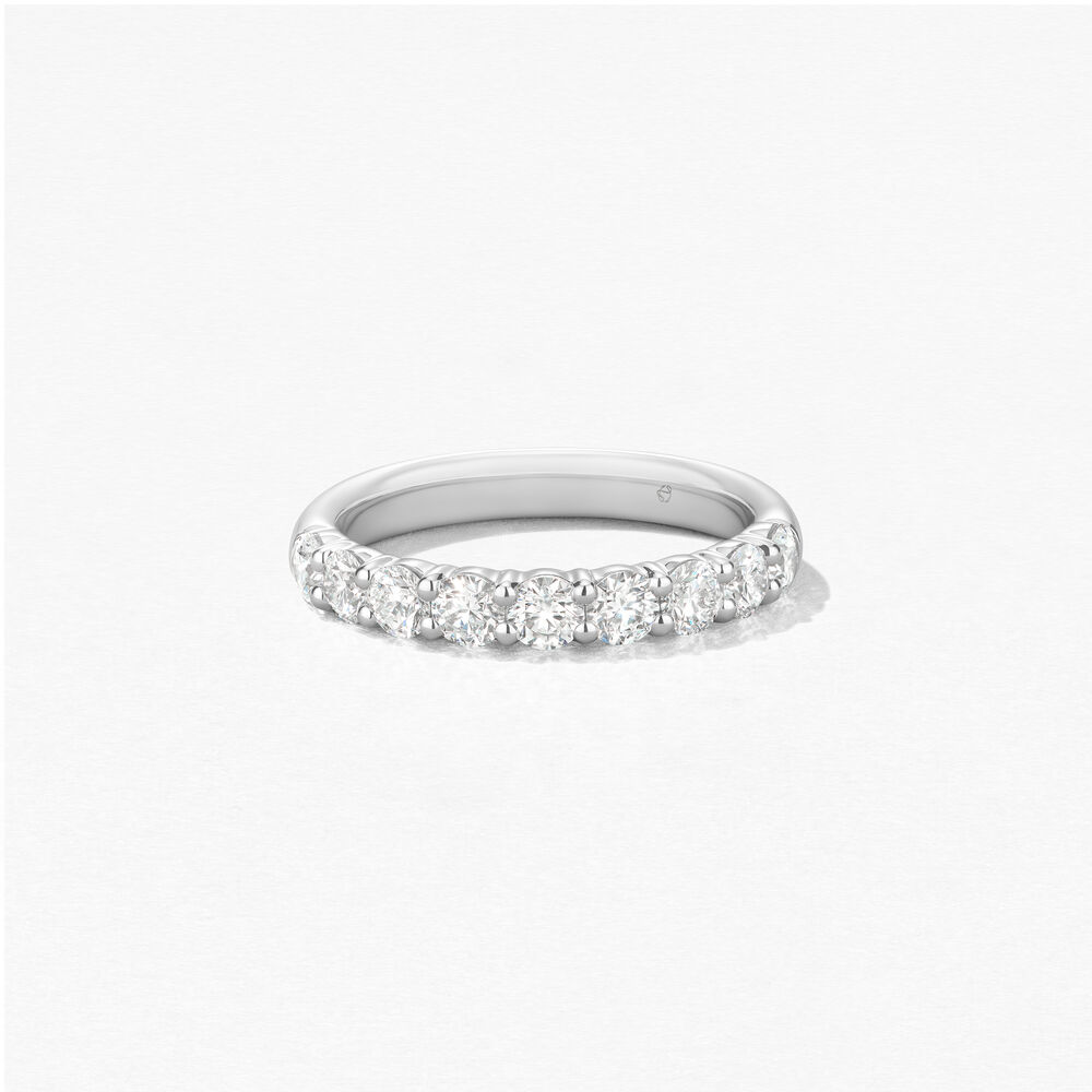 Hearts On Fire 18K White Gold Signature 9-Stone Diamond Band