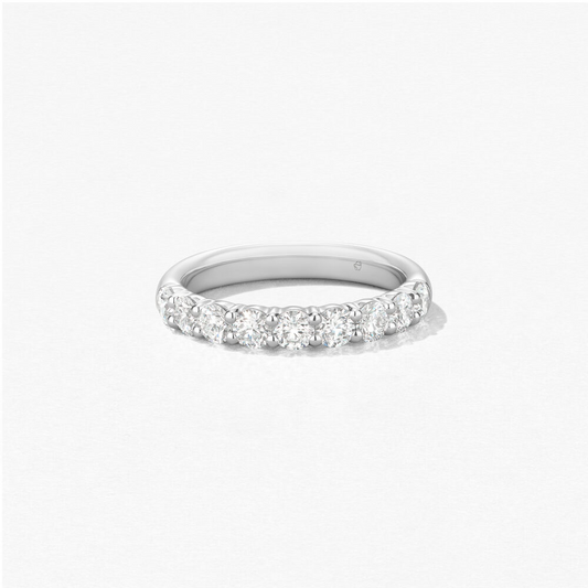 Hearts On Fire 18K White Gold Signature 9-Stone Diamond Band