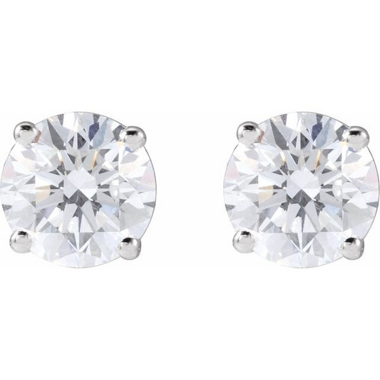 Rolland's Design 1.00 Carat Diamond Studs