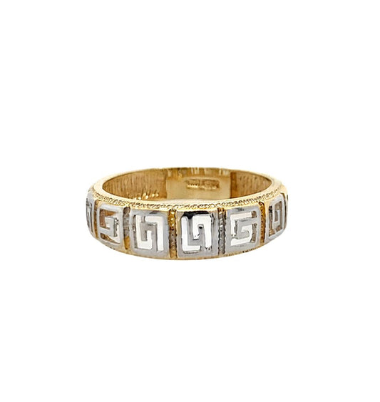 Estate 14k Greek Key Ring