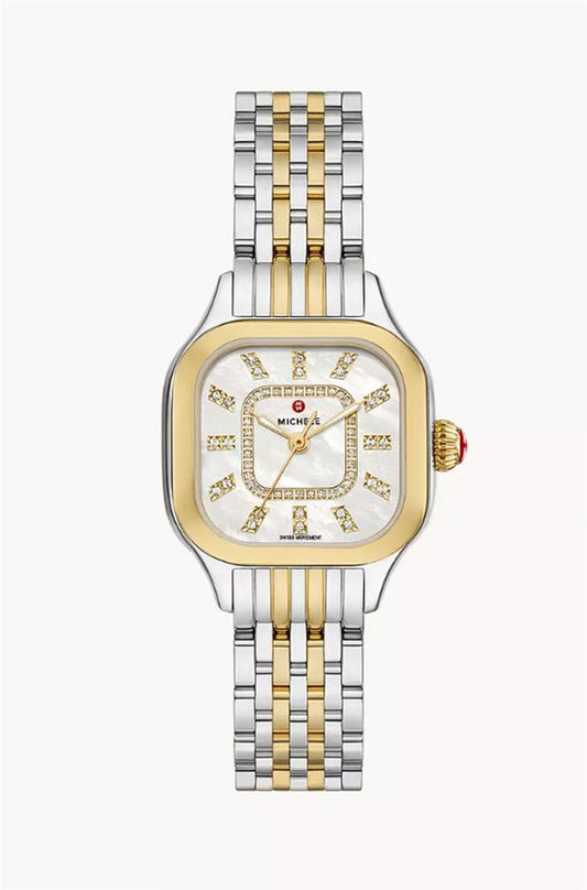 Meggie Two-Tone 18K Gold-Plated Diamond Dial Watch