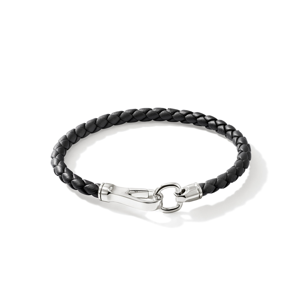 John Hardy Mens Leather Bracelet