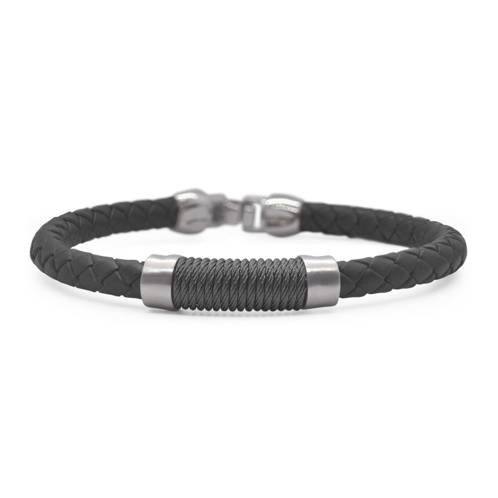 Alor Leather & Twisted Cable Bracelet