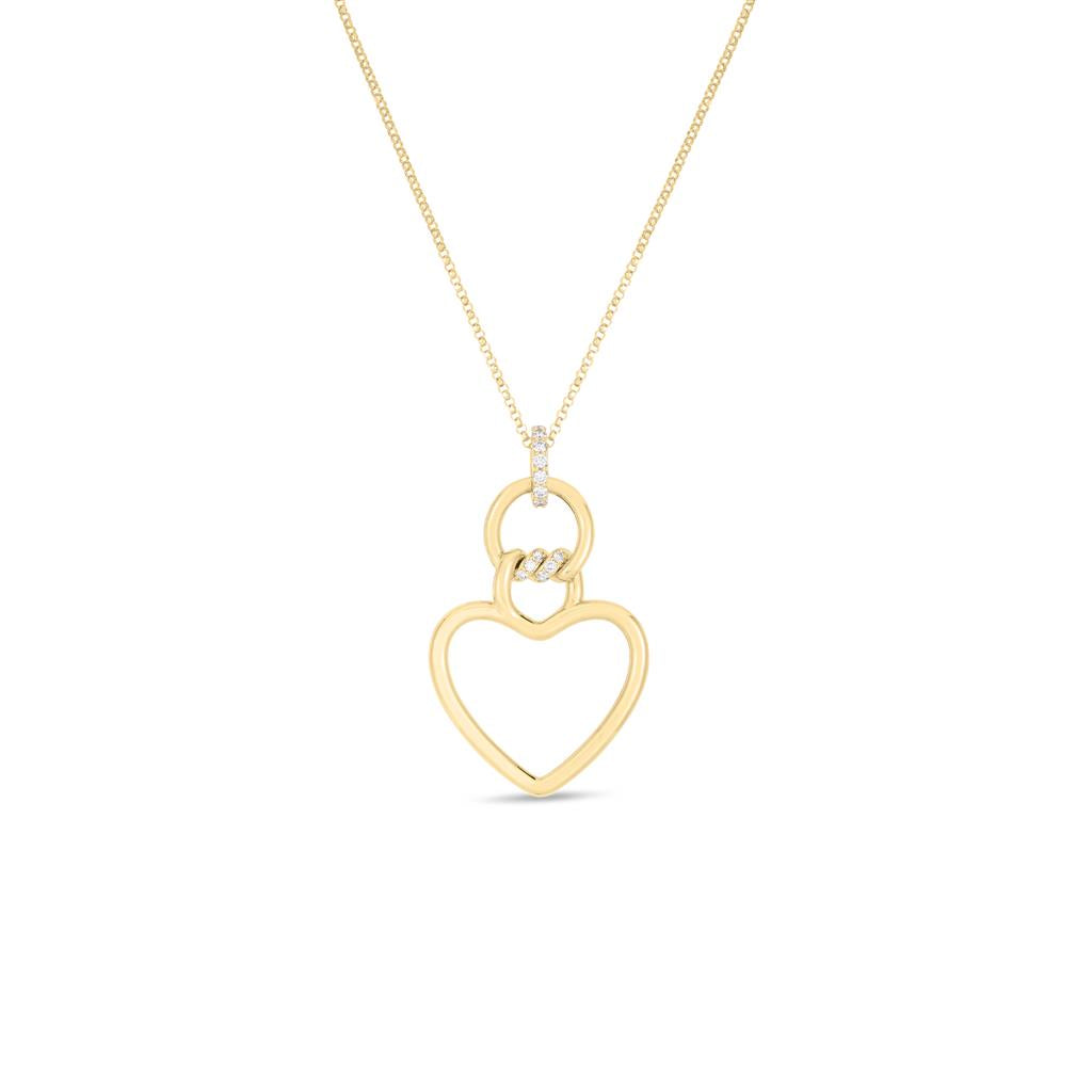 Roberto Coin Cialoma Diamond Heart Necklace