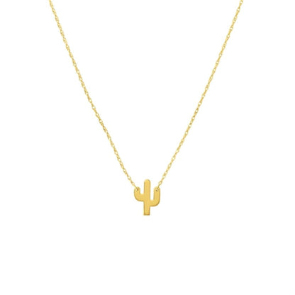 Rolland's Designs 14k Mini Cactus Pendant