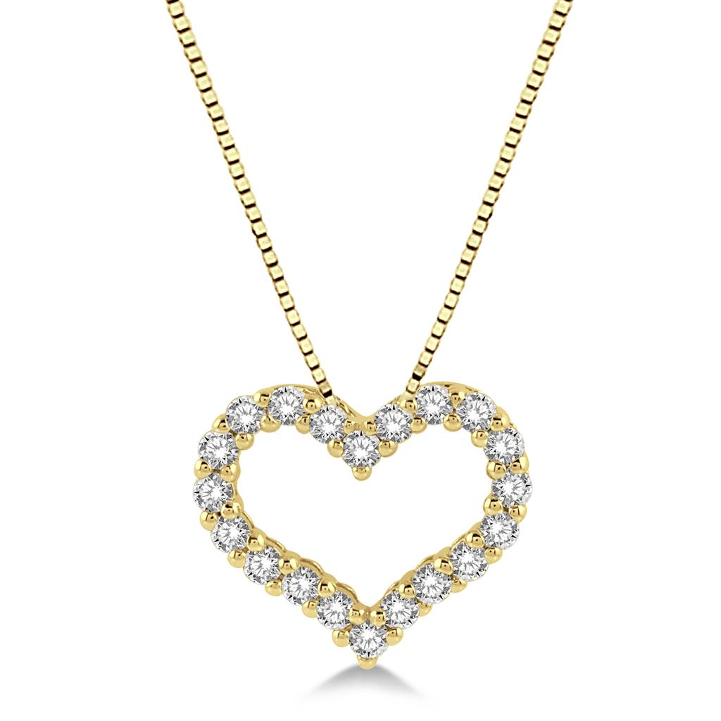 Rolland's Designs Diamond Heart Pendant -0.50cts