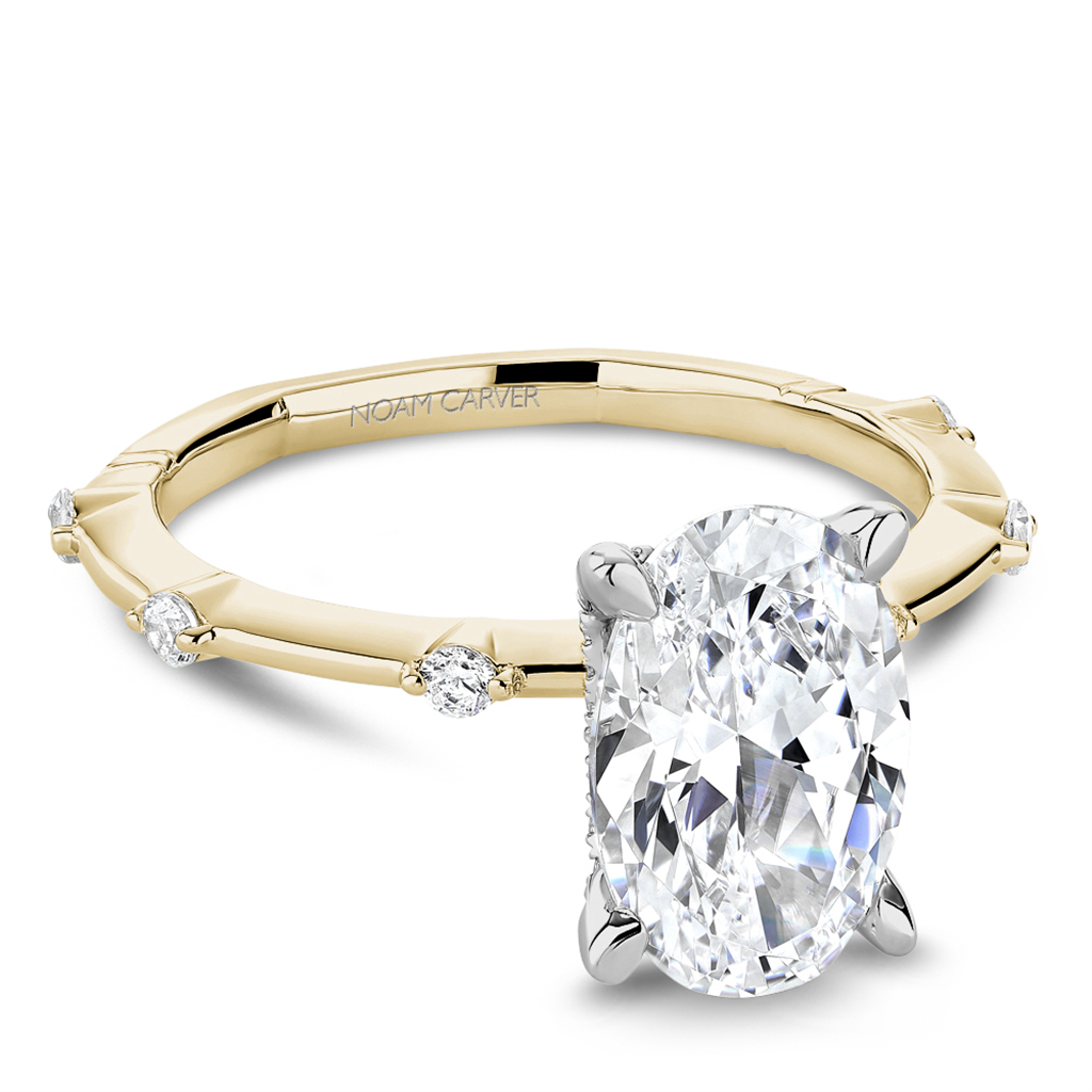 Noam Carver Atelier 14K Yellow Gold Hidden Halo Engagement Ring