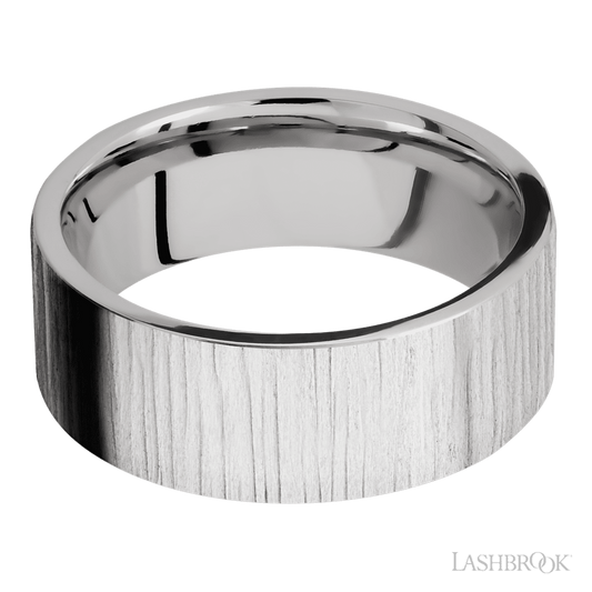 Rolland's Designs Cobalt Flat Wedding Band