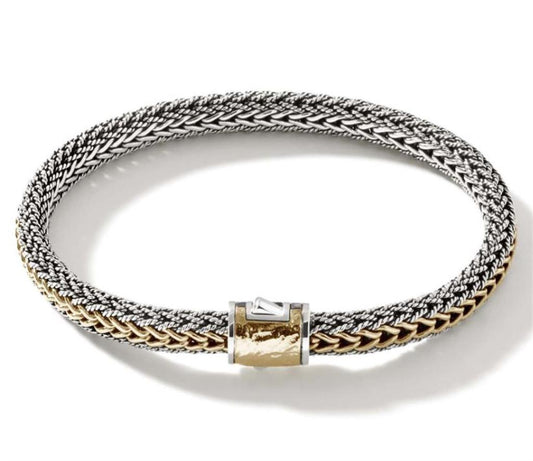 John Hardy Classic Chain Two Tone Reversible Icon Bracelet