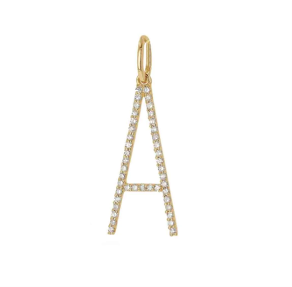 Rolland's Designs Oversized Diamond "A" Charm