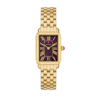 Michele Deco Park 18K Gold-Plated Watch