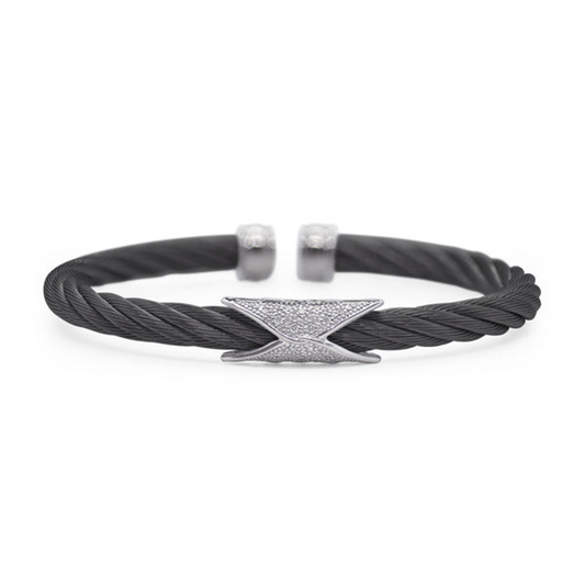 Alor Black Hourglass Cuff