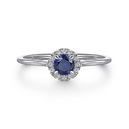 Gabriel Diamond & Sapphire Ring