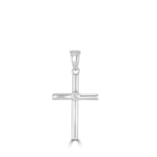 Cross Pendant With Diamond