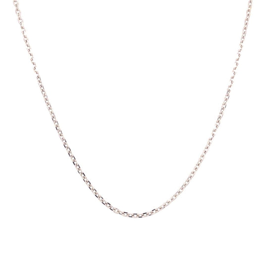Rolland's Designs 20 Inch White Gold Cable Chain