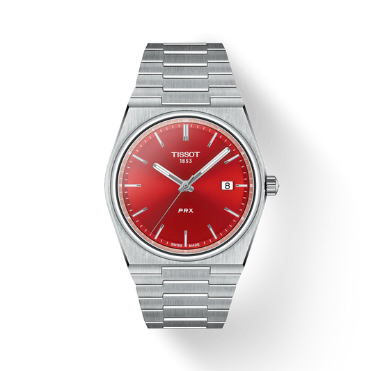 Tissot 35Mm Prx Red Dial Quartz Watch