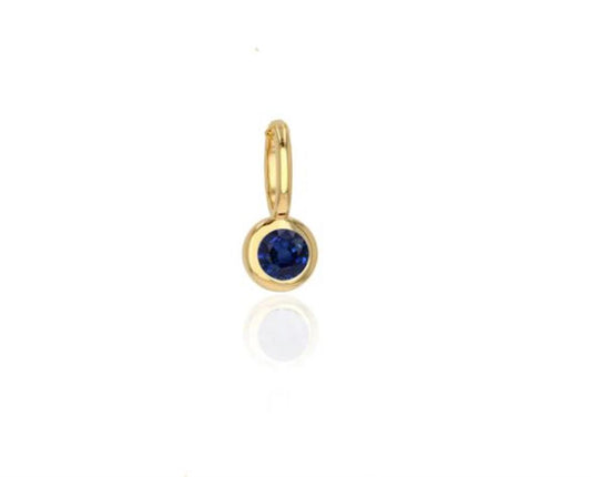 Rolland's Designs Bezel Set Mini Sapphire Charm