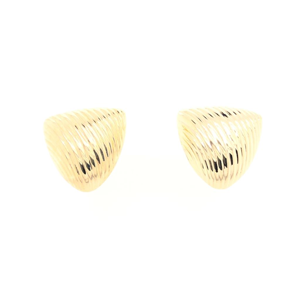 Estate 14k Textured Earrings