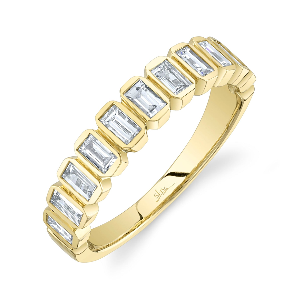 Shy Creation Diamond Baguette Band