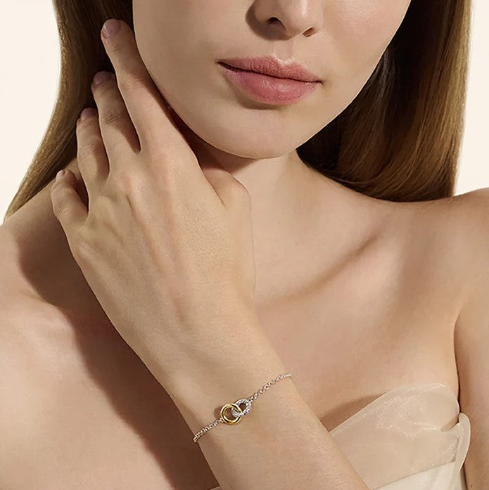 John Hardy Essentials 14K Yellow Gold and Silver Interlinking Bracelet