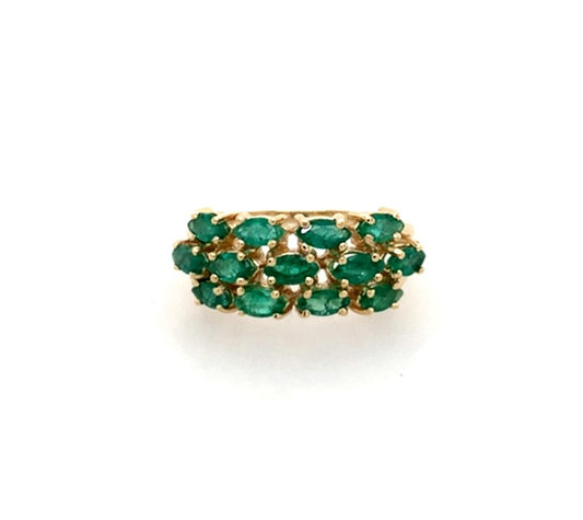 Estate 10K Emerald Ring