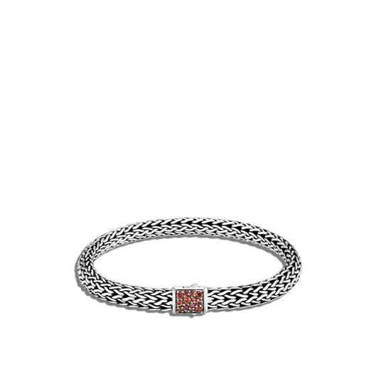 John Hardy Garnet Reversible Classic Chain Bracelet