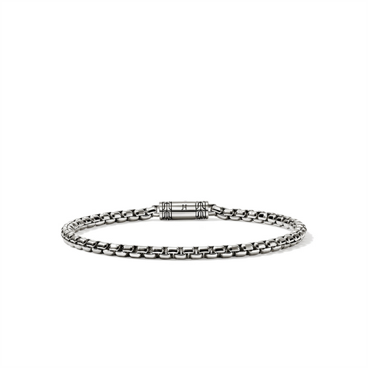 John Hardy Silver Box Chain Bracelet