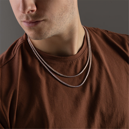 Desmos Sterling Silver Diamond Necklace