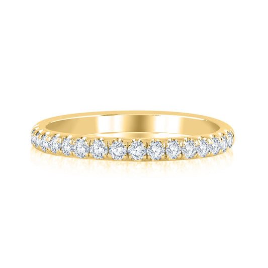 14K Yellow Gold Diamond Wedding Band