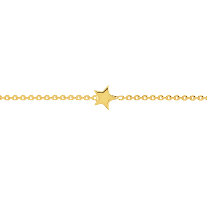 Rolland's Designs 14K Star Station Anklet