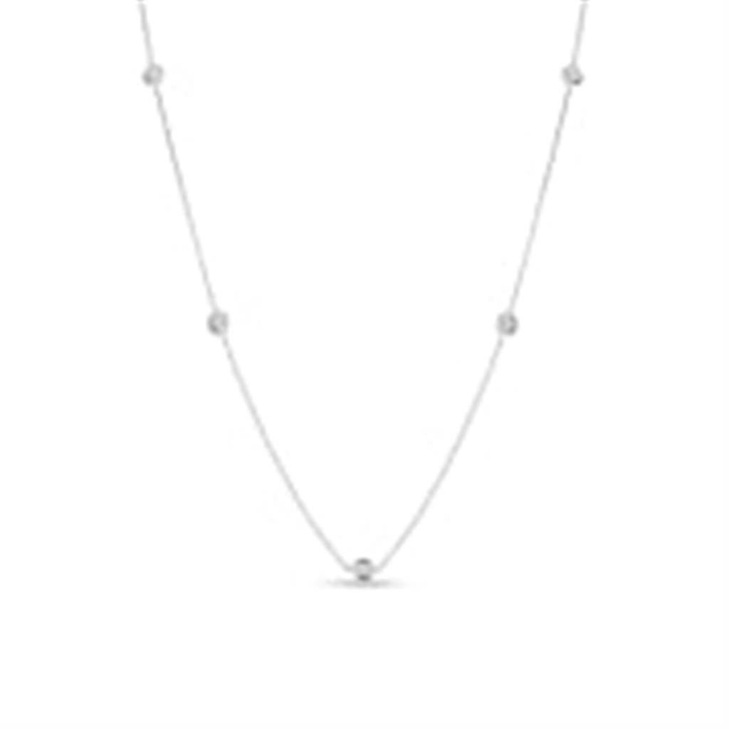 Roberto Coin 5 Diamond Station Necklace