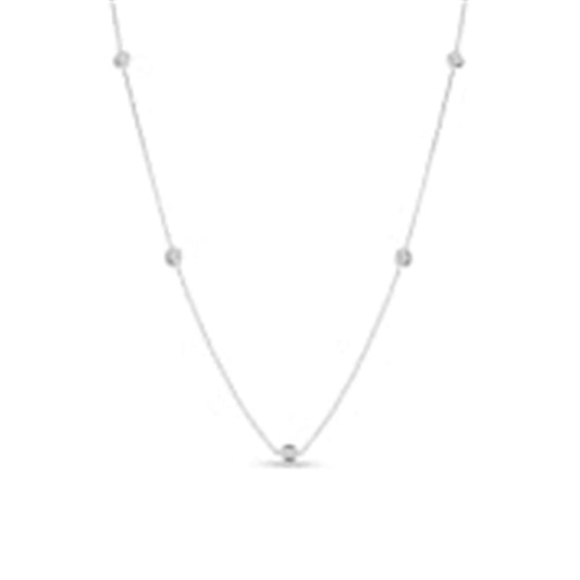 Roberto Coin 5 Diamond Station Necklace