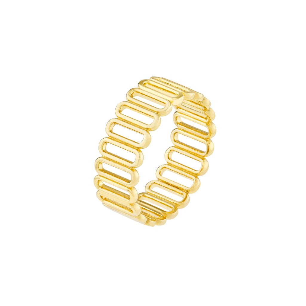 Rolland's Designs 14K Gold Paperclip Ring