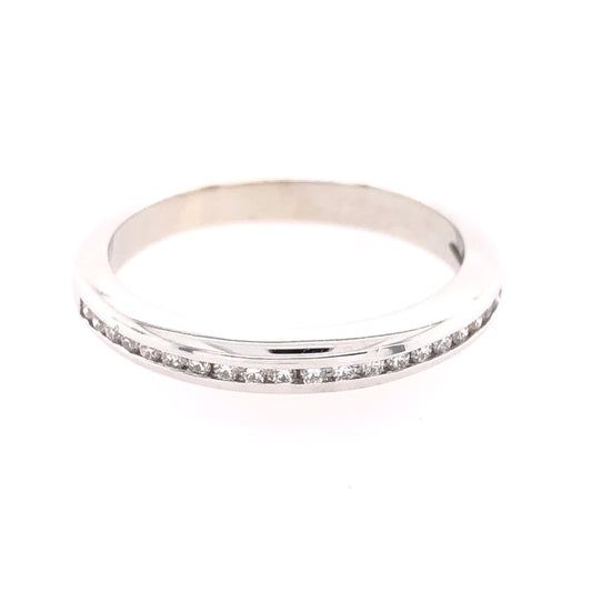 Estate 14K Diamond Channel Set Band